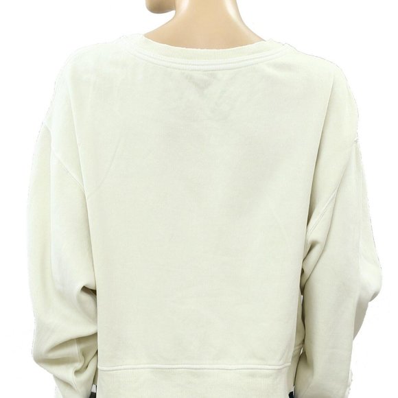 Free People Cool Rider Pullover Top Sweatshirt Ribbed Slouchy Comfy L NWT - Picture 8 of 8